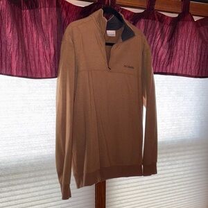 Columbia Men's Light Brown Quarter Zip